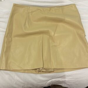 Abercrombie and Fitch mini skirt, vegan leather